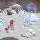 two young children throw a bunch of tiny frost sprites at a big bubble in the wild at heart on xbox game pass